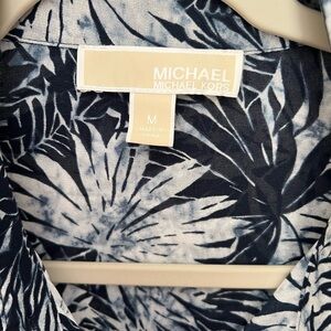 Michael Kors Medium Long Sleeve Navy Top